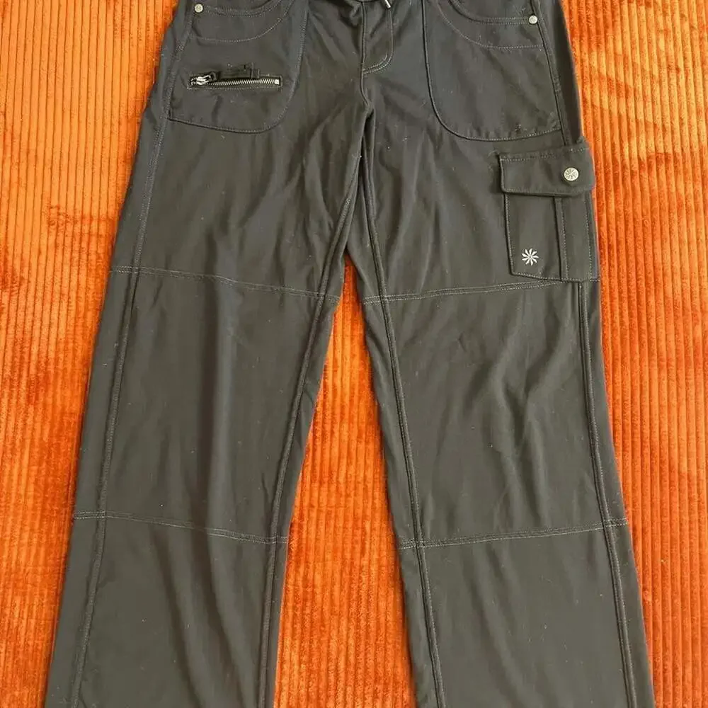 Athleta Women's Black and Grey Trousers